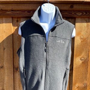 Grey Eddie Bauer fleece vest